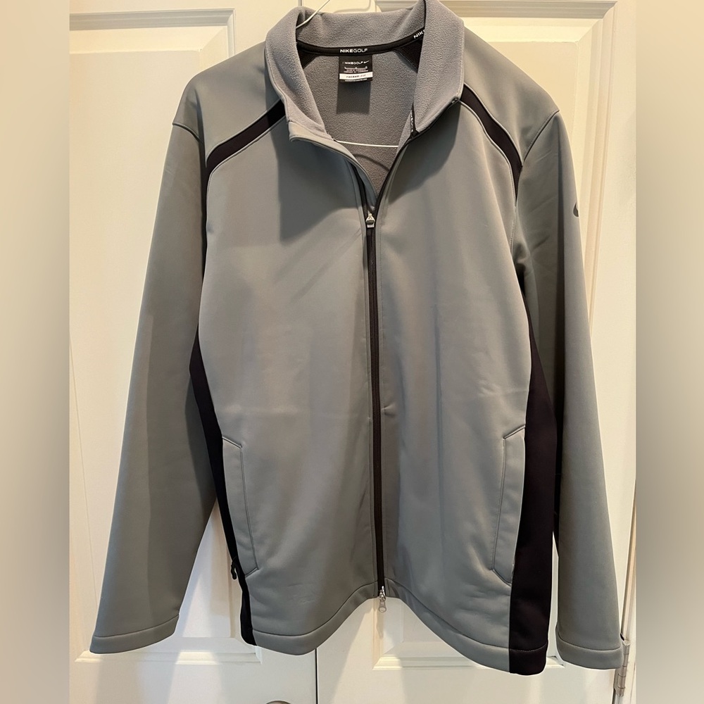 Nike Golf Zip Up Jacket Large Gray